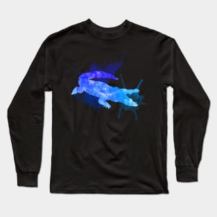 Crocodile Watercolor Lagoon Long Sleeve T-Shirt